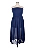 Torrid Blue Cocktail Dress Size 2X Plus (2) - photo 1
