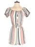 Blush Stripes White Romper Size S - photo 1