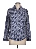 Gap Outlet Print Blue Long Sleeve Button-Down Shirt Size L - photo 1
