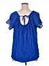 89th & Madison 100% Rayon Blue Short Sleeve Blouse Size 1X - photo 2