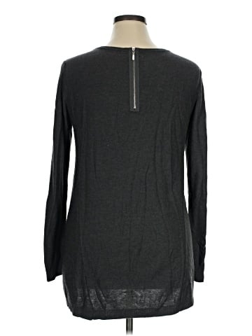 Joan Vass Long Sleeve Top (view 2)