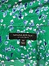 Banana Republic 100% Polyester Paisley Green Long Sleeve Blouse Size M - photo 7