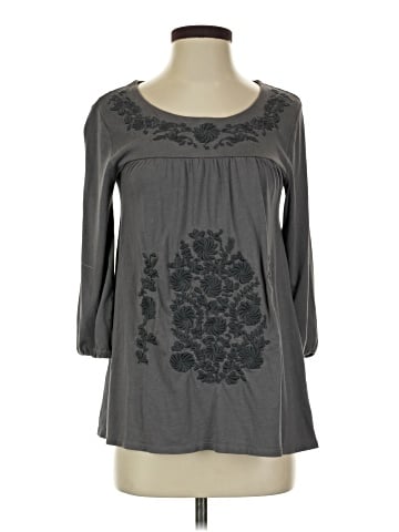 Garnet Hill 3/4 Sleeve Blouse (view 1)
