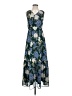 Merona 100% Polyester Floral Blue Cocktail Dress Size XS - photo 1