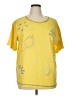 Sandy Starkman Yellow Short Sleeve Blouse Size 1X - photo 1