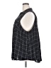 Torrid 100% Polyester Plaid Black Sleeveless Blouse Size 4X Plus (4) - photo 5