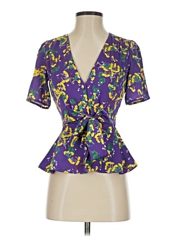 Saloni Short Sleeve Blouse (view 1)