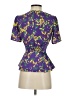Saloni 100% Polyester Purple Short Sleeve Blouse Size 0 - photo 2