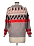 Renee C. Chevron-herringbone Gray Pullover Sweater Size M - photo 2