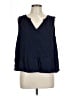 Gap Blue Sleeveless Blouse Size L - photo 1