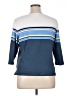 Sag Harbor 100% Cotton Blue 3/4 Sleeve Top Size 1X - photo 2