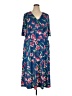 Leota Tropical Blue Casual Dress Size 3X - photo 1