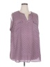 Worthington 100% Polyester Purple Sleeveless Blouse Size 3X - photo 1