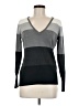 New York & Company 100% Acrylic Color Block Gray Pullover Sweater Size M - photo 1