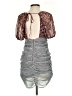Free People 100% Polyester Floral Gray Cocktail Dress Size XS - photo 2