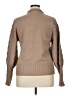 Catherine Malandrino Chevron-herringbone Tan Turtleneck Sweater Size XL - photo 2