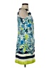 Eliza J Print Blue Casual Dress Size 2 - photo 4