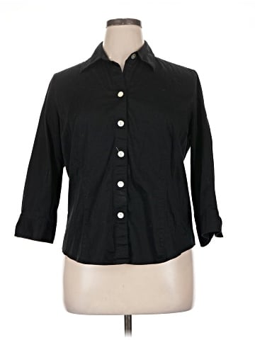 Van Heusen 3/4 Sleeve Button-Down Shirt (view 1)