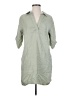 Versona Green 3/4 Sleeve Button-Down Shirt Size S - photo 1