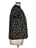 Monday Fun Floral Black Short Sleeve Blouse Size XL - photo 4