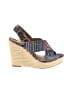ABound Paisley Blue Wedges Size 5 - photo 1