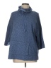 Purejill Blue Turtleneck Sweater Size Lg Petite - photo 1