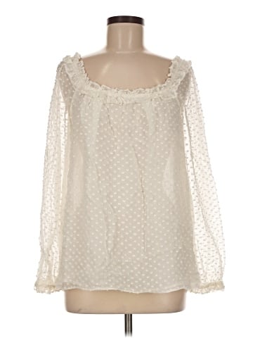 J.Crew Long Sleeve Silk Top (view 1)