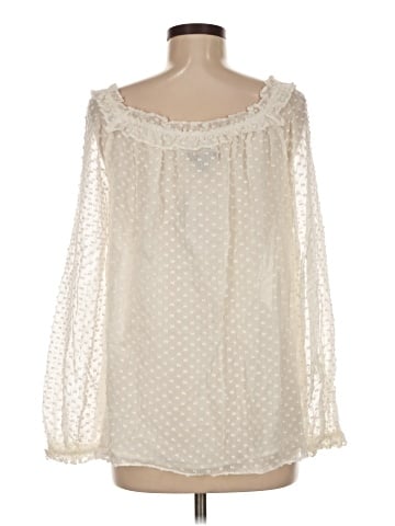 J.Crew Long Sleeve Silk Top (view 2)