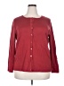 August Silk Burgundy Long Sleeve Blouse Size 3X - photo 1