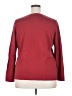 August Silk Burgundy Long Sleeve Blouse Size 3X - photo 2