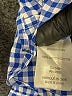 fleur bleue 100% Cotton Checkered-gingham Blue Long Sleeve Button-Down Shirt Size S - photo 8
