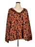 Bobeau Orange Long Sleeve Blouse Size 3X - photo 1