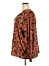 Bobeau Orange Long Sleeve Blouse Size 3X - photo 5