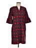Vineyard Vines Plaid Red Casual Dress Size 2 - photo 1