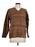 Woolrich 100% Lambswool Tweed Brown Wool Pullover Sweater Size L - photo 1