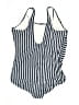 Lands' End Stripes Blue One Piece Swimsuit Size 24 - photo 2