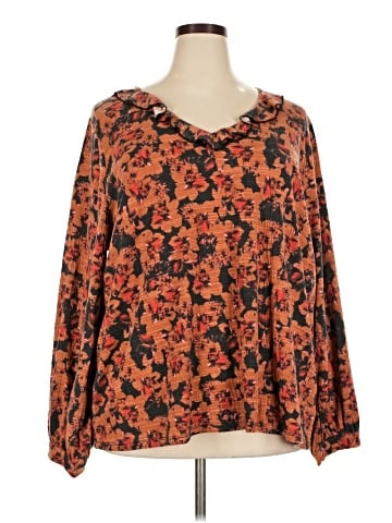 Bobeau Long Sleeve Blouse (view 1)