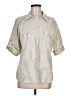 Bit & Bridle Ivory 3/4 Sleeve Button-Down Shirt One size - photo 1