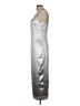 Fab'rik Metallic Silver Cocktail Dress Size L - photo 5