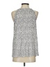 Adrianna Papell Silver Sleeveless Blouse Size S - photo 2