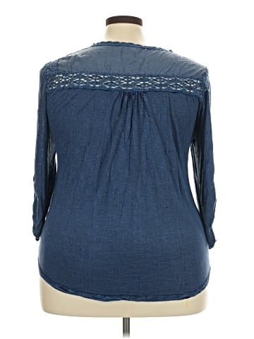 Solitaire 3/4 Sleeve Blouse (view 2)