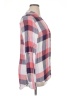 Tinsel 100% Viscose Plaid Pink Long Sleeve Blouse Size XL - photo 4