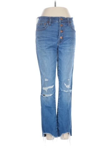 Madewell Cali Demi-Boot Jeans in Bronson Wash: Button-Front Edition (view 1)