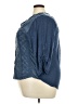 Solitaire Blue 3/4 Sleeve Blouse Size 2X - photo 5