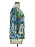 J. McLaughlin Blue 3/4 Sleeve Blouse Size XL - photo 4