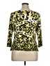 St. John Animal Print Yellow 3/4 Sleeve T-Shirt Size XL - photo 2