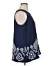 Attitudes by Renee 100% Polyester Blue Sleeveless Blouse Size XL - photo 4