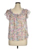 LoveShackFancy 100% Cotton Floral Pink Sleeveless Blouse Size XL - photo 1