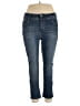 Wallflower Solid Blue Jeans Size 14w - photo 1