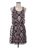 Aqua 100% Polyester Paisley Blue Casual Dress Size M - photo 1
